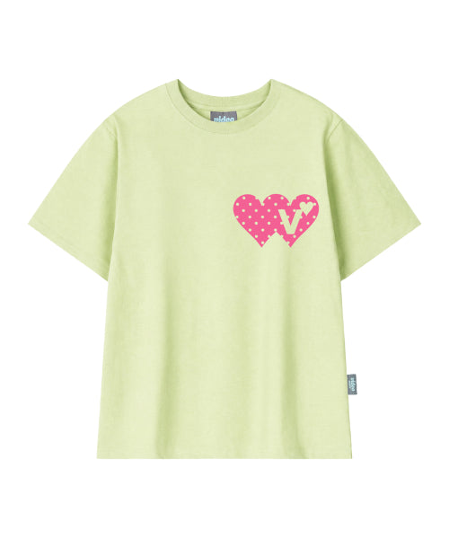 DOUBLE HEART TEE - 6 COLORS