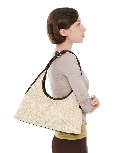 RINGO BAG MINI - 2 COLORS RAFFIA BROWN