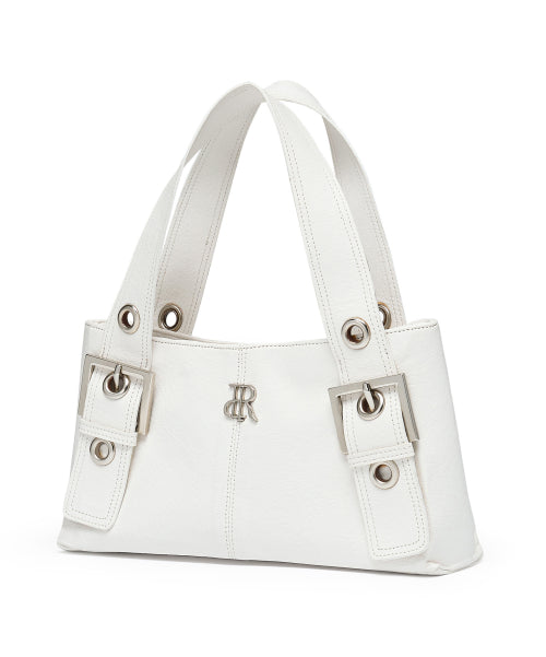 EYELET MINI BAG - 4 COLORS WHITE