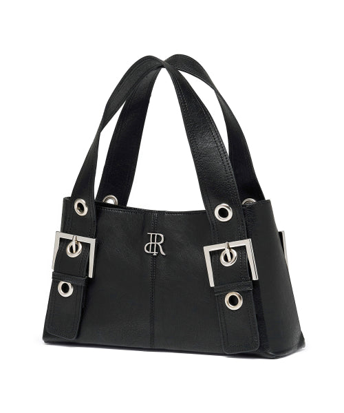 EYELET MINI BAG - 4 COLORS BLACK