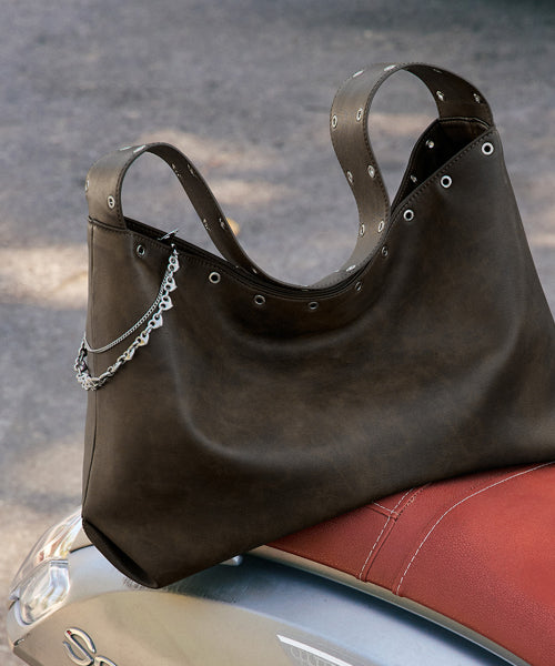 DUAL CHAIN KEYRING SILVER