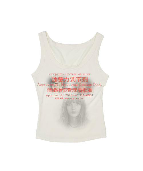 GRAILZ ADHD MEDICINE SLEEVELESS - 3 COLORS CREAM