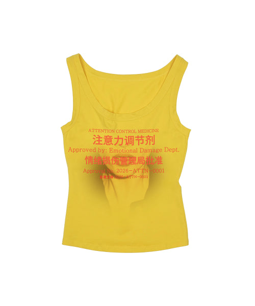 GRAILZ ADHD MEDICINE SLEEVELESS - 3 COLORS YELLOW