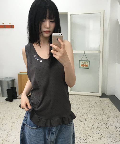 SLEEVELESS - 2 COLORS CHARCOAL