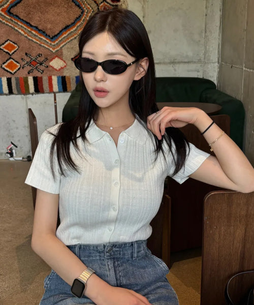 MINIMAL OVAL SUNGLASSES - 3 COLORS BLACK