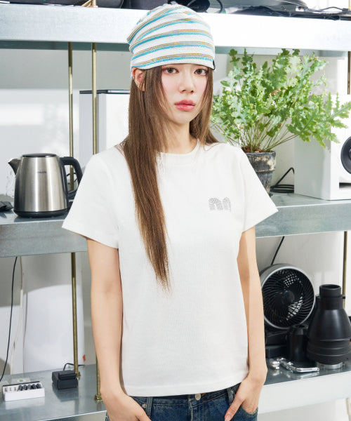 NN LABEL STRIPE BEANIE - 9 COLORS WHITE