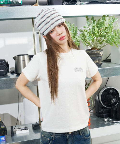 NN LABEL STRIPE BEANIE - 9 COLORS MINT