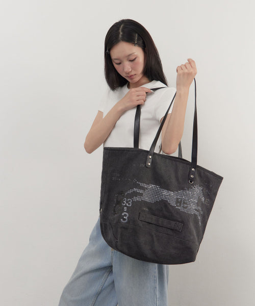 HORSE PRINT COTTON BAG - 2 COLORS