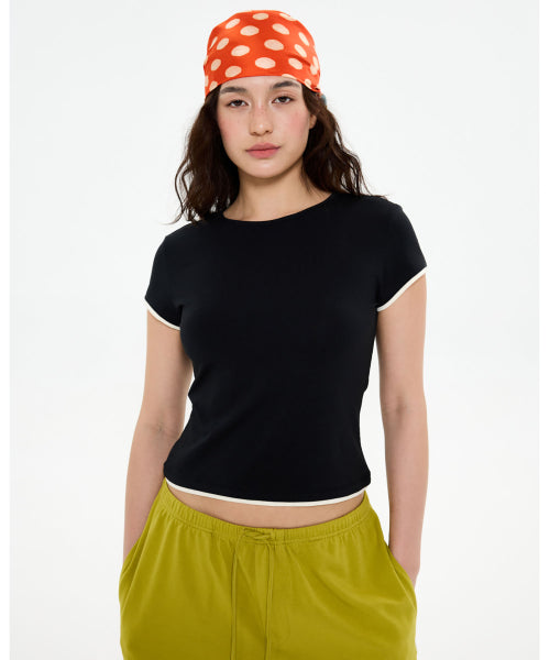 ALL DAY SLIM FIT LAYERED TOP - 9 COLORS BLACK