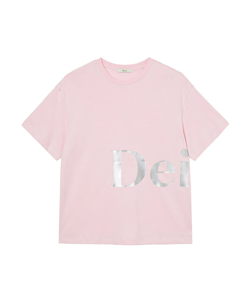 SILVER LOGO T SHIRT - 4 COLORS PINK