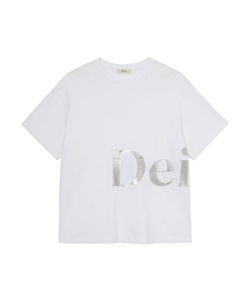SILVER LOGO T SHIRT - 4 COLORS WHITE