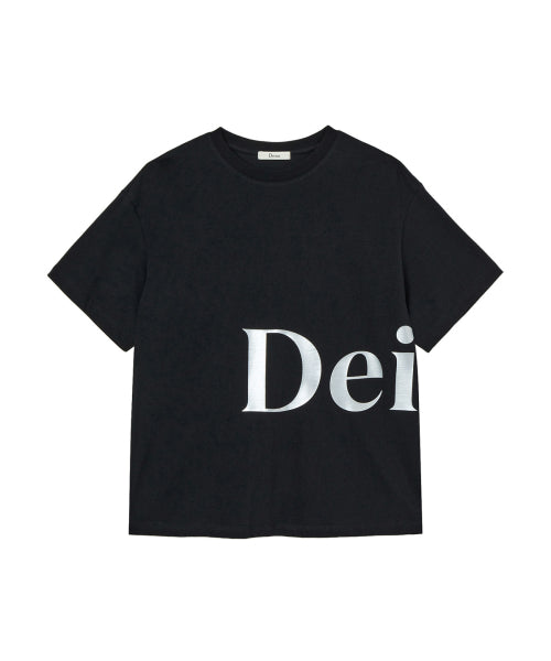 SILVER LOGO T SHIRT - 4 COLORS BLACK
