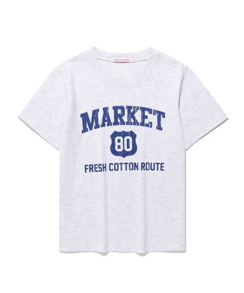 MARKET COLLEGE T-SHIRT - 4 COLORS GREY