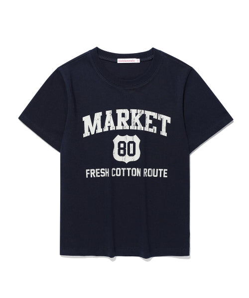 MARKET COLLEGE T-SHIRT - 4 COLORS NAVY