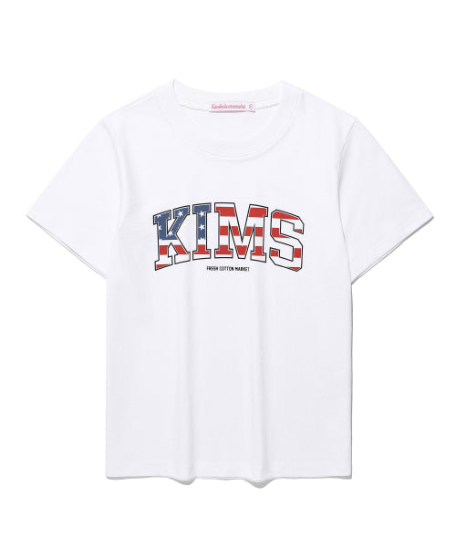 USA KIMS COLLEGE T-SHIRT WHITE