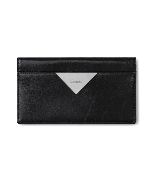 TRIANGLE SLIM WALLET BLACK