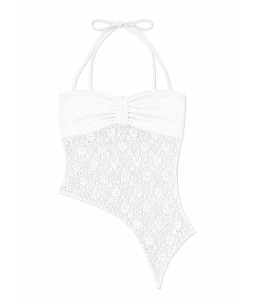LACE TOP - 3 COLORS WHITE