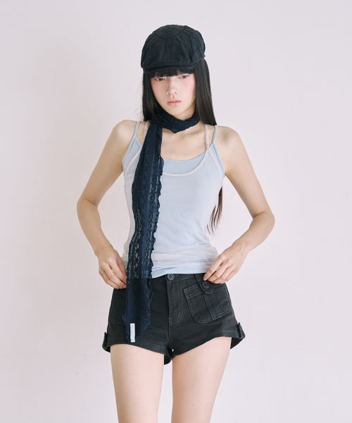 MIRECO SOFT MESH LAYER CAMI - 2 COLORS AS SHOWN