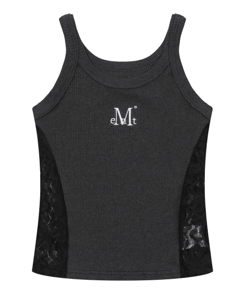 LACE SLEEVELESS - 3 COLORS BLACK