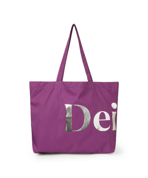POINT LOGO SHOULDER BIG BAG - 5 COLORS PURPLE