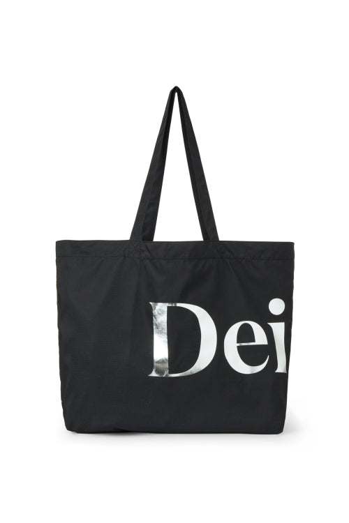 POINT LOGO SHOULDER BIG BAG - 5 COLORS BLACK