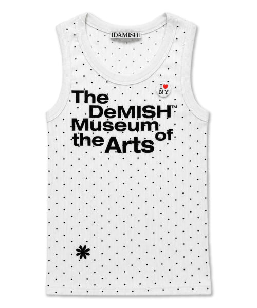 DOT SLEEVELESS - 3 COLORS WHITE