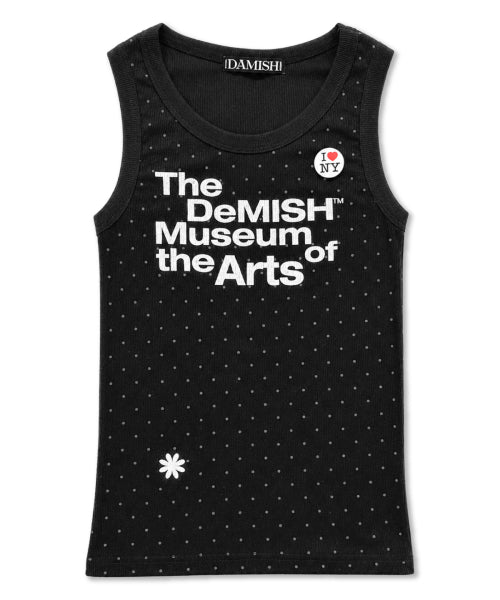 DOT SLEEVELESS - 3 COLORS CHARCOAL