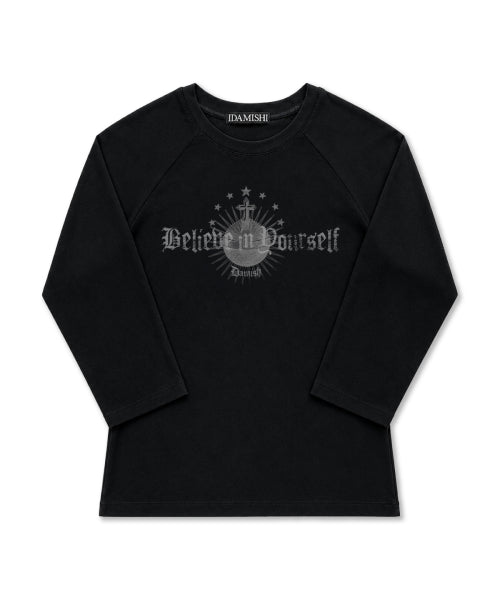 3/4 SLEEVE T-SHIRT - 2 COLORS BLACK
