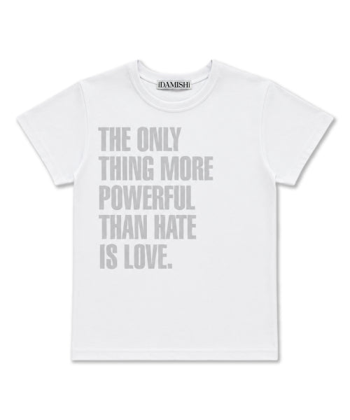 SILKET COTTON LETTERING SLIM TEE - 5 COLORS WHITE