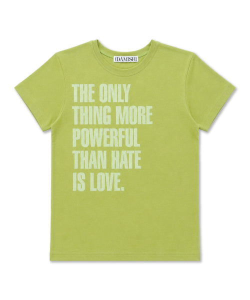 SILKET COTTON LETTERING SLIM TEE - 5 COLORS LIME