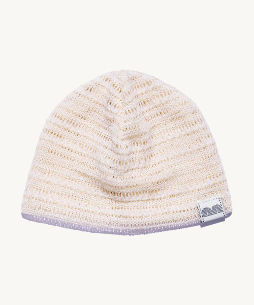 NN LABEL STRIPE BEANIE - 9 COLORS CREAM