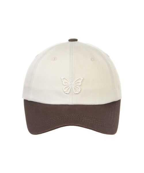 MINI BUTTERFLY BLINK BALL CAP #徐睿知同款! - 8 COLORS BROWN