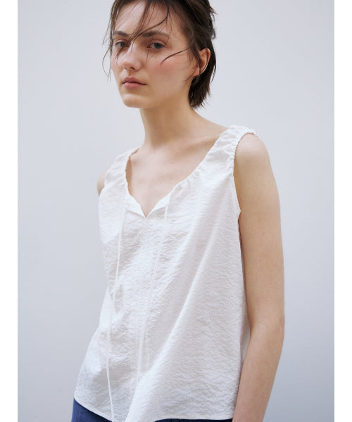 BREEZE TIE BLOUSE - 2 COLORS WHITE