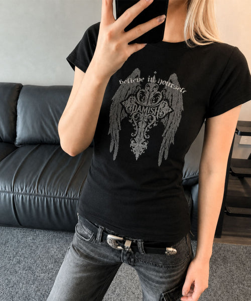 CROSS T-SHIRT - 2 COLORS BLACK
