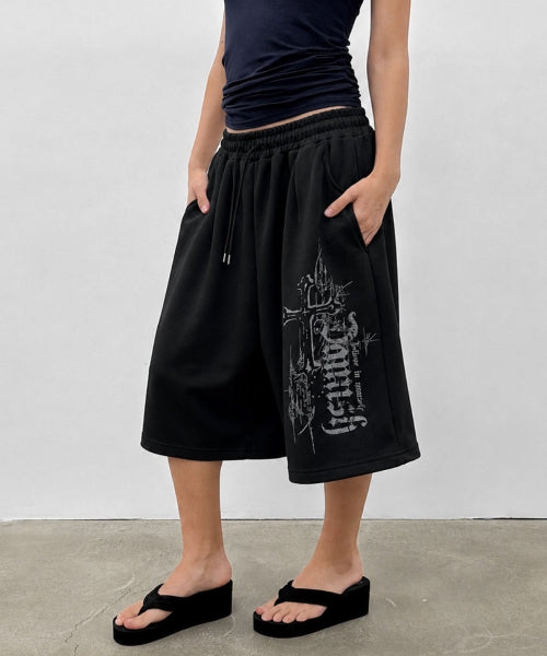 CROSS WIDE SHORT - 2 COLORS BLACK