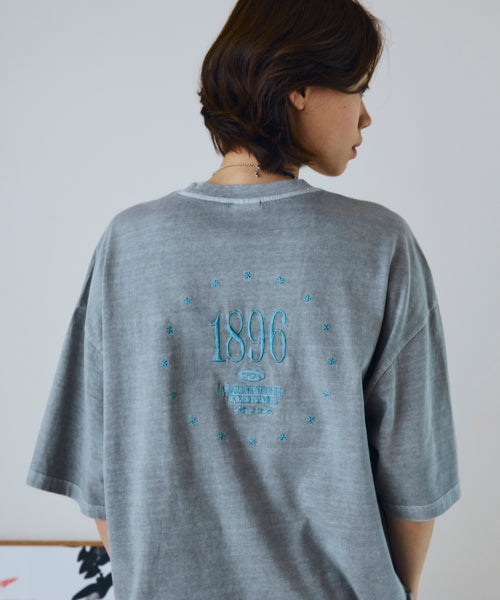 1896 STAR PIGMENT TEE - 2 COLORS GREY