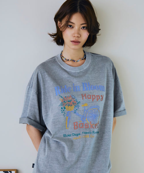 HAPPY PIGMENT SHORT SLEEVE TEE - 2 COLORS GREY