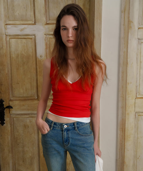 ODS ESSENTIAL PALE TANK TOP - 6 COLORS RED