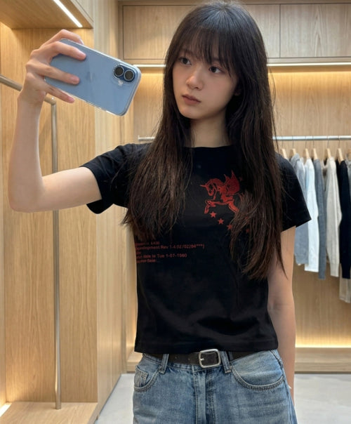 DTF SHORT SLEEVE TEE SHIRT - 2 COLORS BLACK