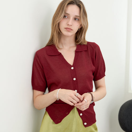 KNIT - 2 COLORS RED