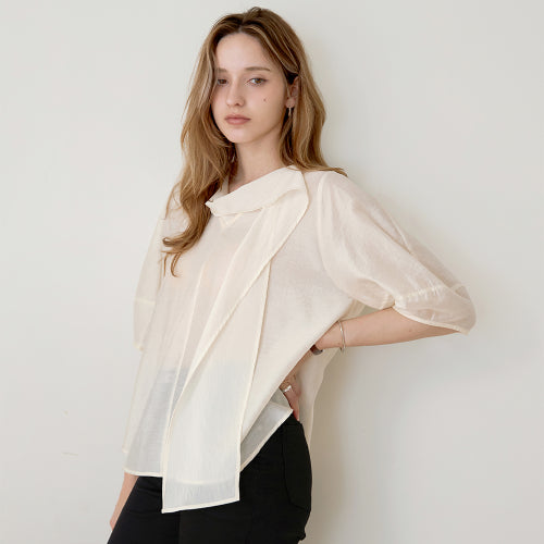 BLOUSE - 2 COLORS BEIGE