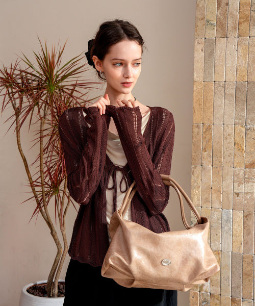 CARDIGAN - 2 COLORS BROWN