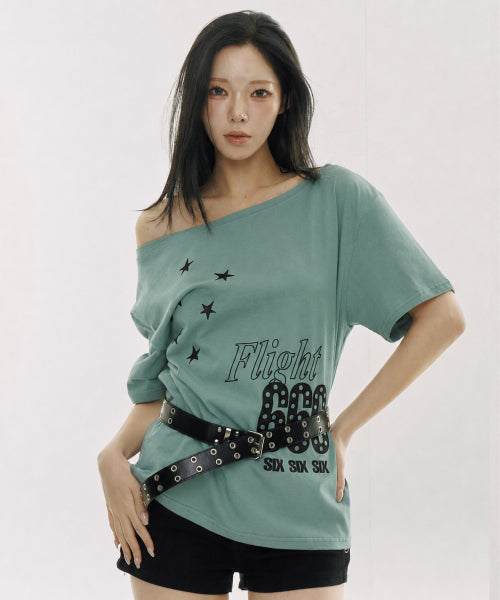 FLIGHT 666 SHORT SLEEVE TEE - 2 COLORS MINT