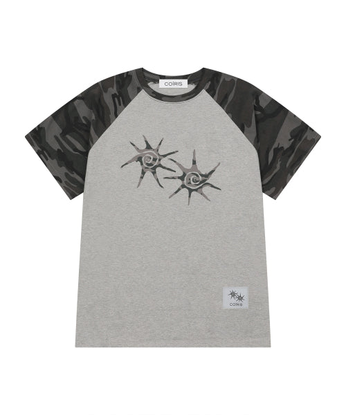 CONTRAST SHORT SLEEVE TEE UNISEX GREY