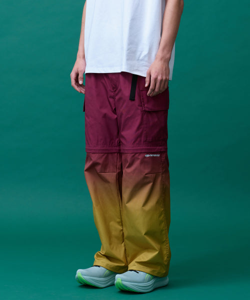 GRADIENT CONVERTIBLE HIKING PANTS - 2 COLORS RED