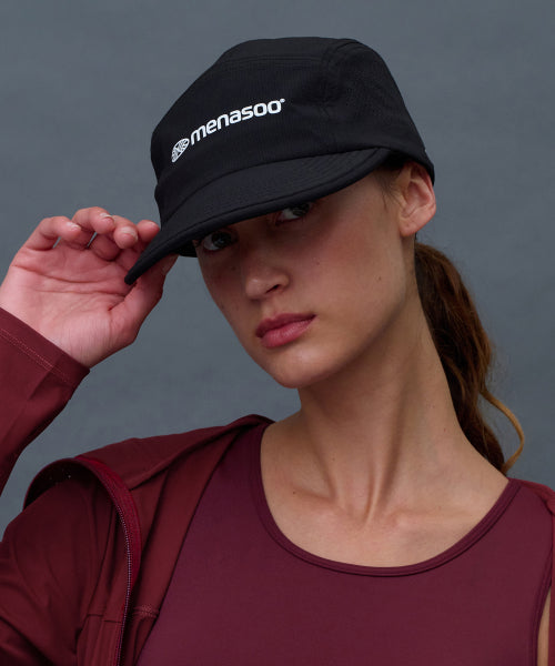 MNS RUNNING SPORTS SHORT BRIM CAP - 2 COLORS BLACK