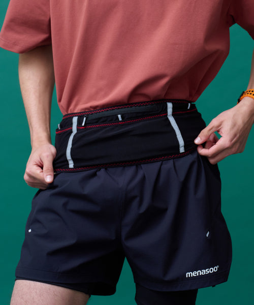DISTANCE RUNNING BELT - 3 COLORS BLACK