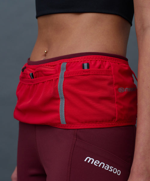 DISTANCE RUNNING BELT - 3 COLORS RED