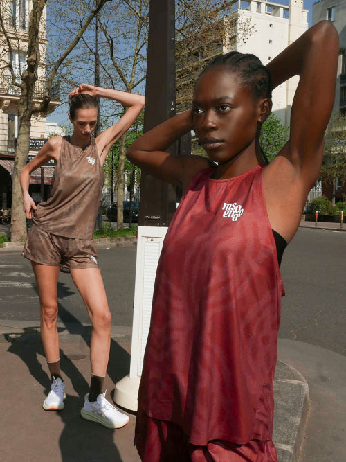 UNISEX PACE TRACE SINGLET - 6 COLORS RED