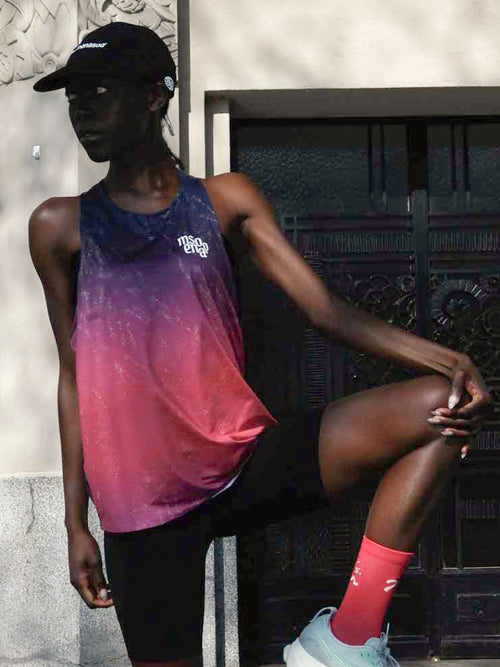 UNISEX PACE TRACE SINGLET - 6 COLORS PURPLE